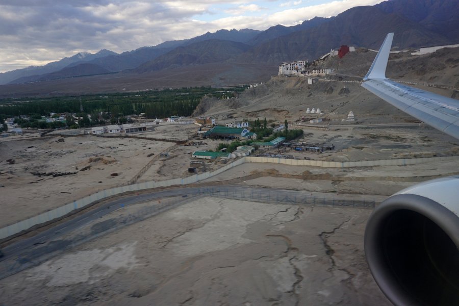 Anflug auf Leh